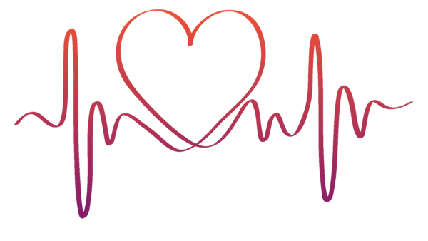 ЭКГ на белом фоне