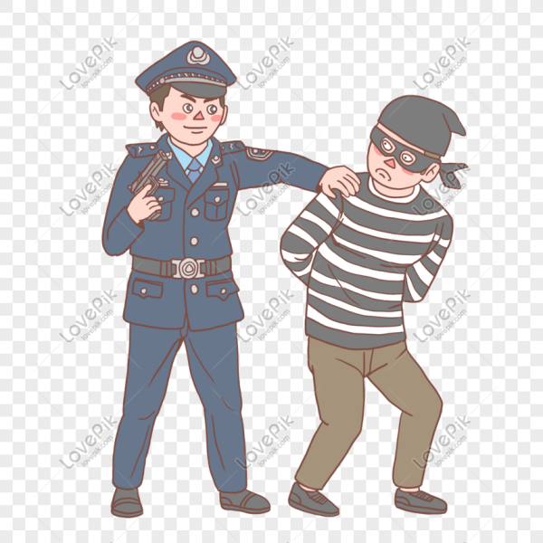 Милиционер и преступник