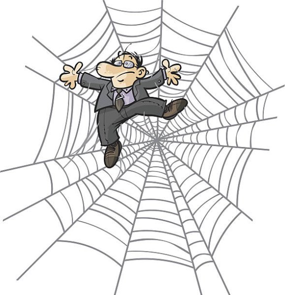 Человек в паутине интернета