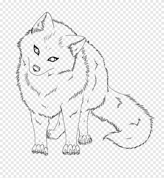 Песец раскраска