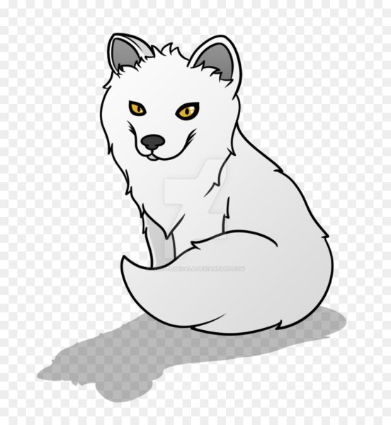 Песец раскраска