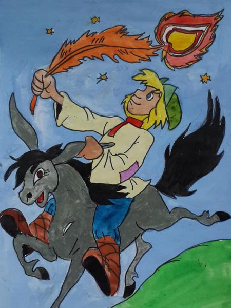 Конек горбунок рисовать