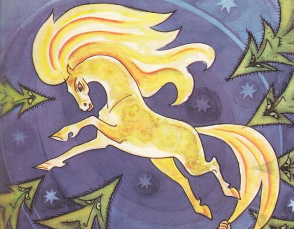 Конёк-горбунок рисунок карандашом