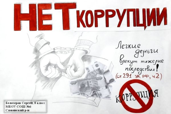 Рисунок на коррупционную тему