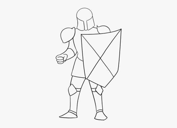 Рыцарь схематично