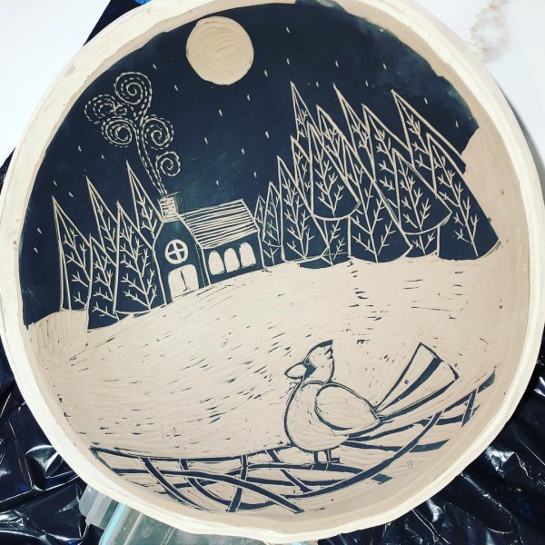 Техника сграффито в керамике