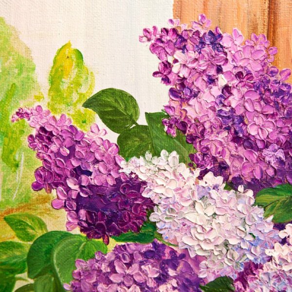 Пуантилизм сирень