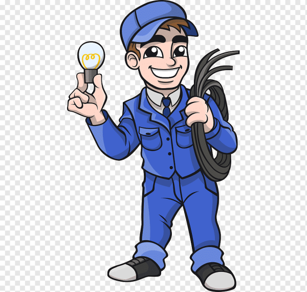 Электромонтер мультяшный