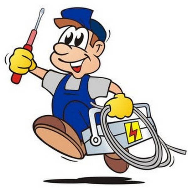 Электромонтер мультяшный