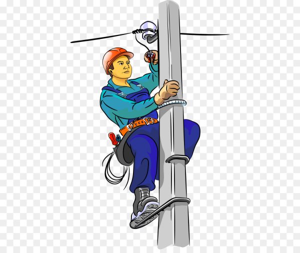 Электромонтер мультяшный