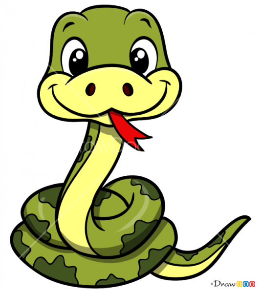 Змея мультяшный