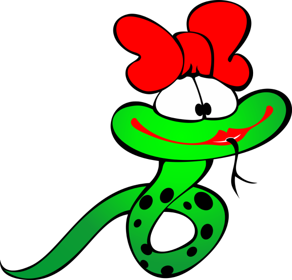 Красивые змеи мультяшные