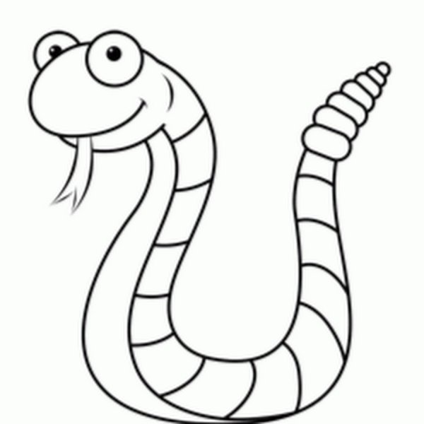 Змея рисование с детьми