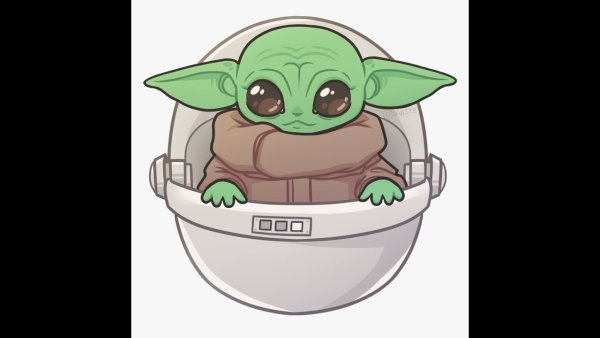 Малыш йода арт