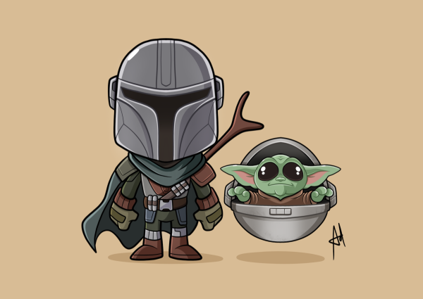 Бейби йода и Мандалорец