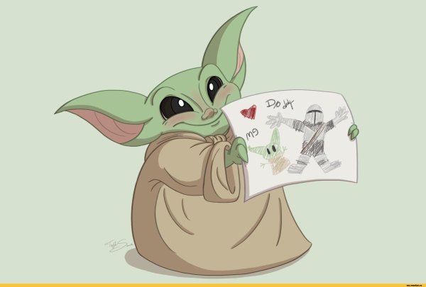 Мандаролец и беййби йода арты