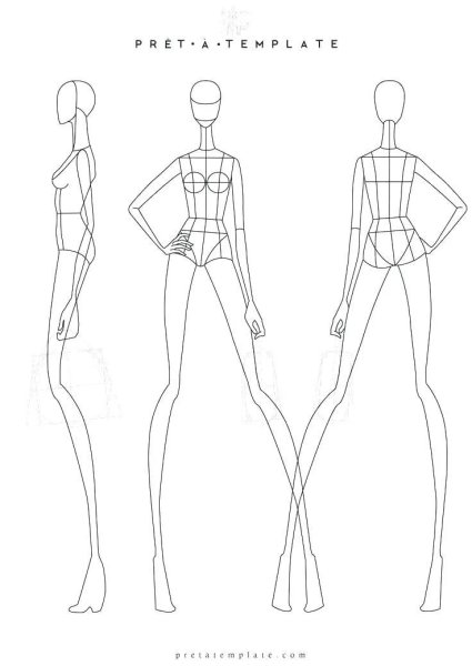 Модели для рисования одежды