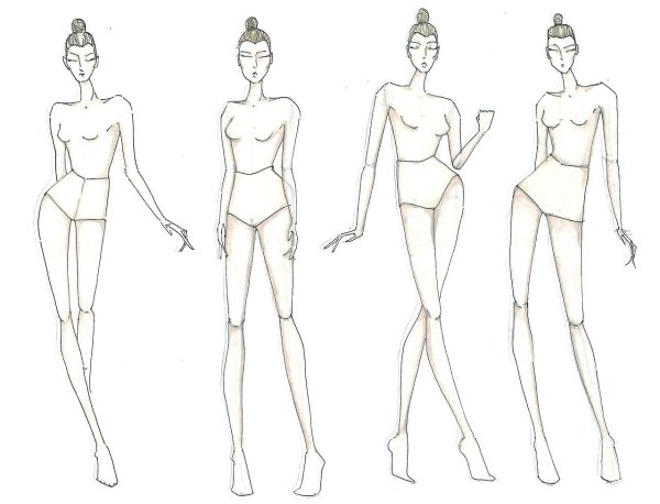 Модель человека для рисования одежды