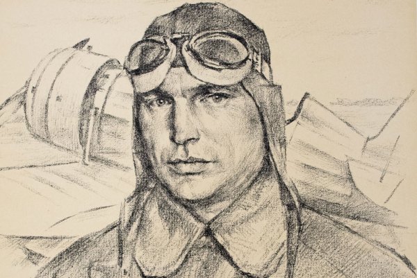 Портрет Водопьянова героя летчика-испытателя