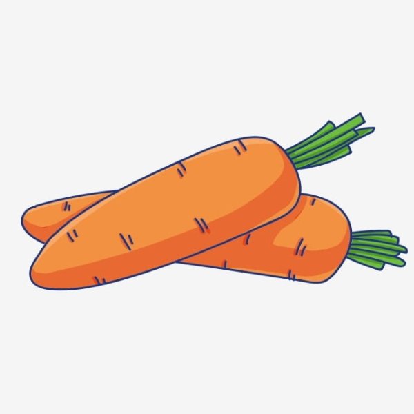 Морковь рисунок для детей карандашом