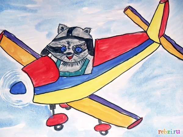 Детские рисунки летчика