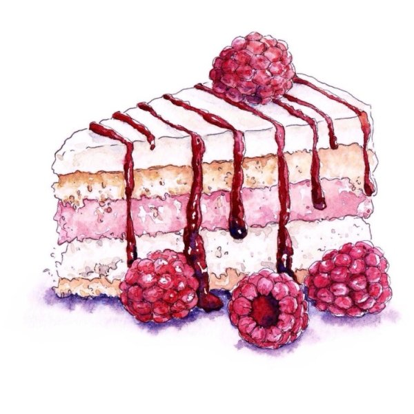 Сладости акварель