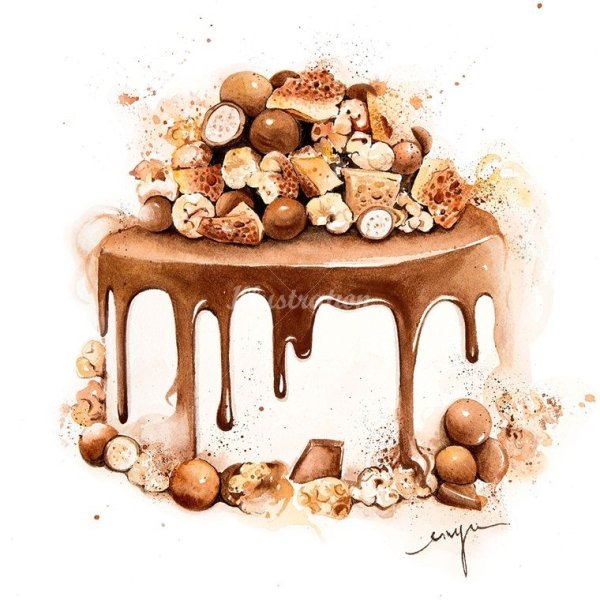 Акварельные сладости