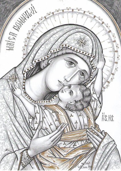 Спас Нерукотворный прорись