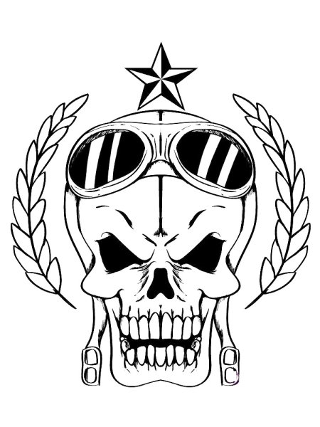 Череп рисунок карандашом