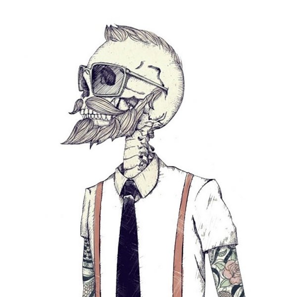 Скелет хипстер