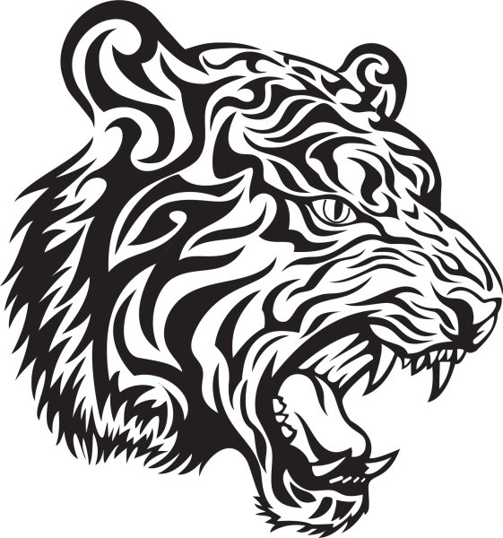 Тату трайбл тигр эскизы
