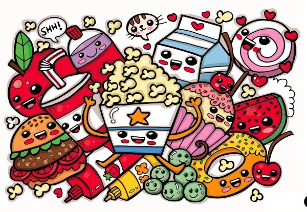 Еда рисунок для детей