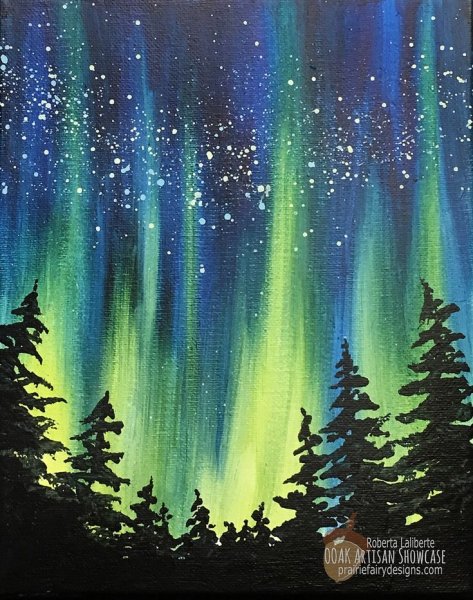 Картина и Харченко Северное сияние