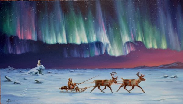 Северное сияние обои