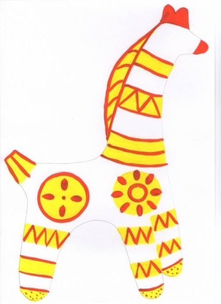 Филимоновская и Каргопольская игрушка рисунок