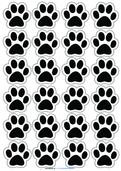 Отпечаток собачьей лапы Щенячий патруль
