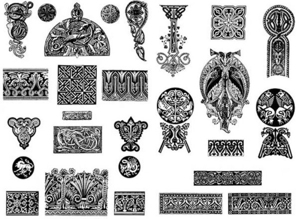 Средневековый Византийский орнамент