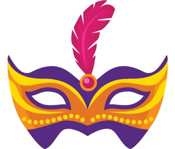 Рисование новогодней маски