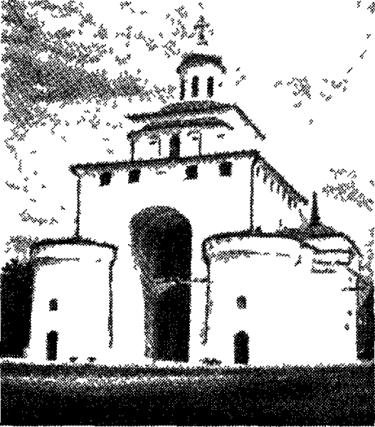 Золотые ворота Владимир вектор