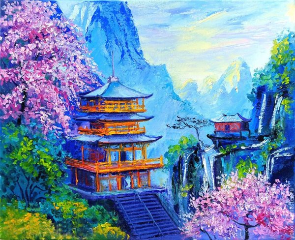 Киото живопись Японии