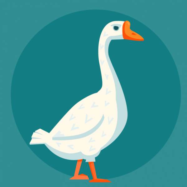 Гуси мультяшные