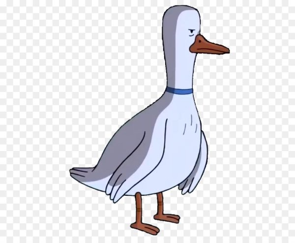Гусь нарисованный