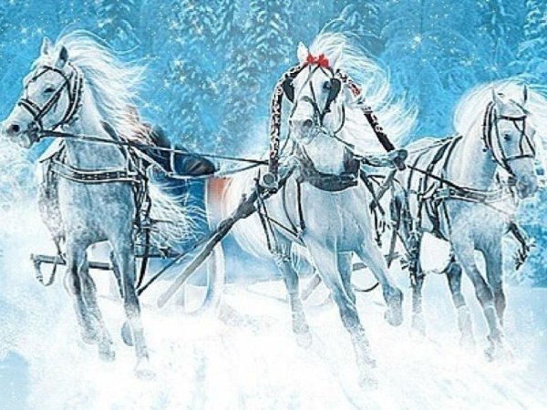 Тройка лошадей символ