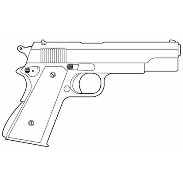 Colt m1911 рисунок