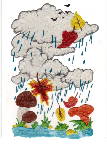 Грибной дождик рисунок
