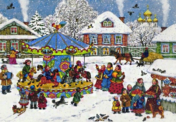 Художница Елена Уварова Рождество