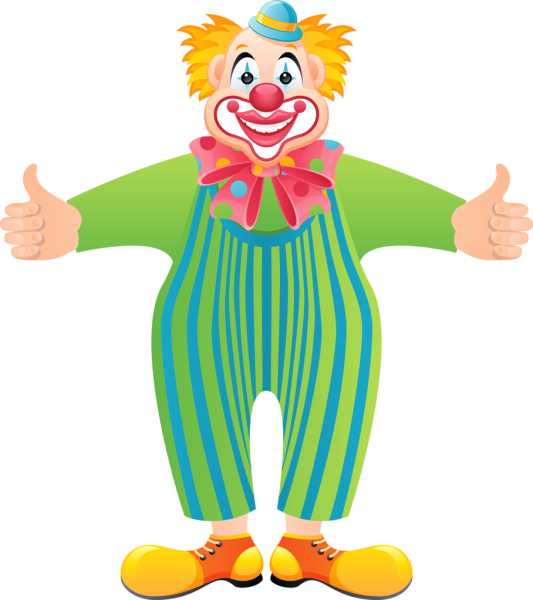 Клоун мультяшный