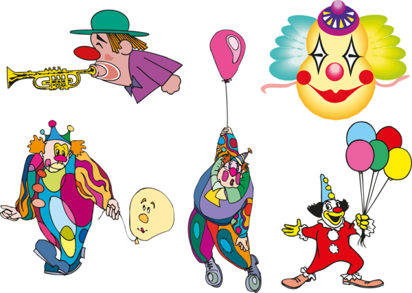 Клоун раскраска