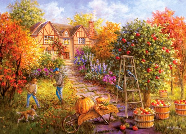 Осенью забирают урожай