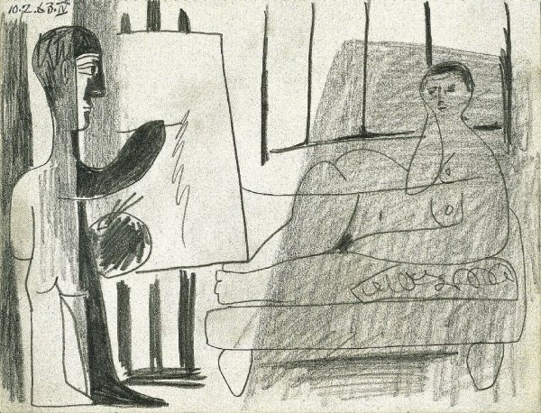 Пабло Пикассо портрет Стравинского